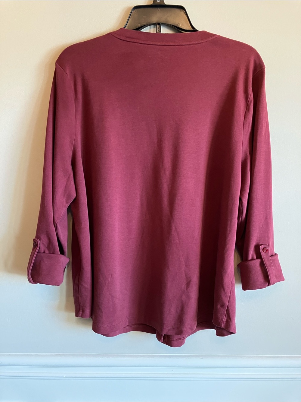 Isaac Mizrahi Essential Long Sleeve Button-Front Cardigan Size XL. Pima cotton - Picture 4 of 11